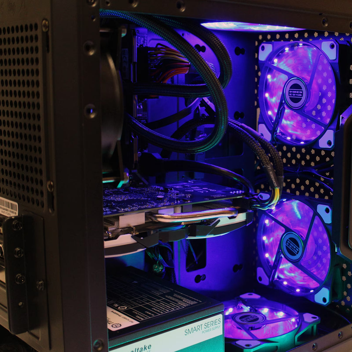 Custom Ryzen Gaming PC AMD Ryzen 5 3400G 3.7Ghz Quad-Core 16GB Crucial Ballistix DDR4 AMD Radeon RX 570 8GB GDDR5 HDMI VR Ready 500GB M.2 SSD 1TB HD 1200 Mbps 802.11Ac Wifi LG DVDRW Windows 10 Pro