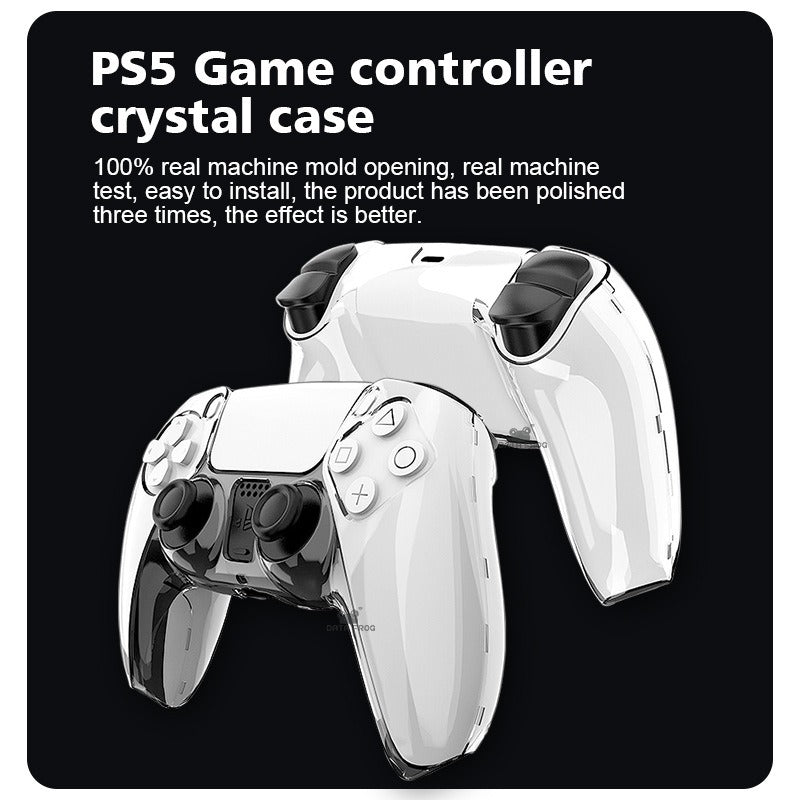 Transparent Hard Cover for PS5 DualSense Controller