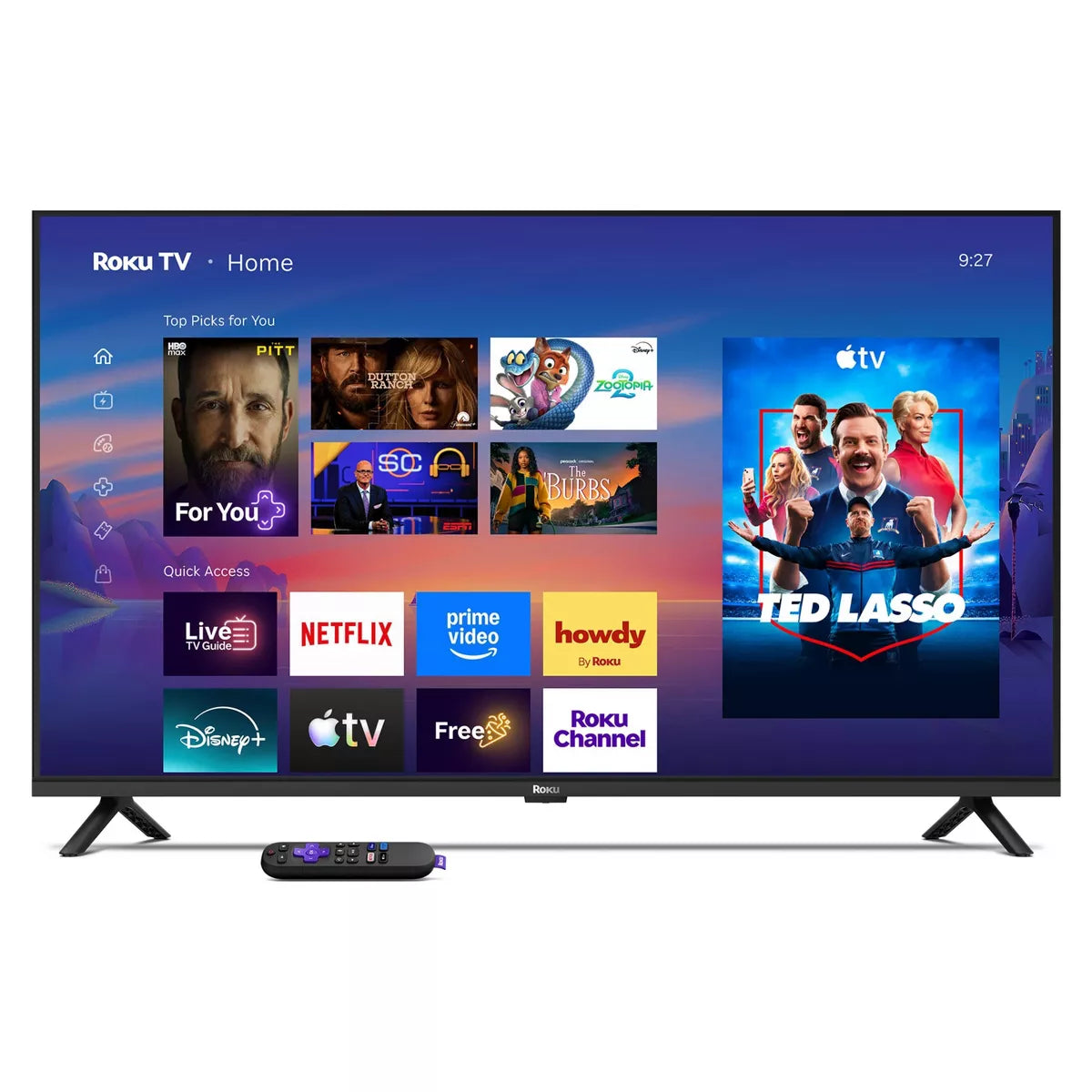 Roku 40" Select Series 1080P Full HD Smart Roku TV with Voice Remote Streaming Live Local News, Sports, & Movies