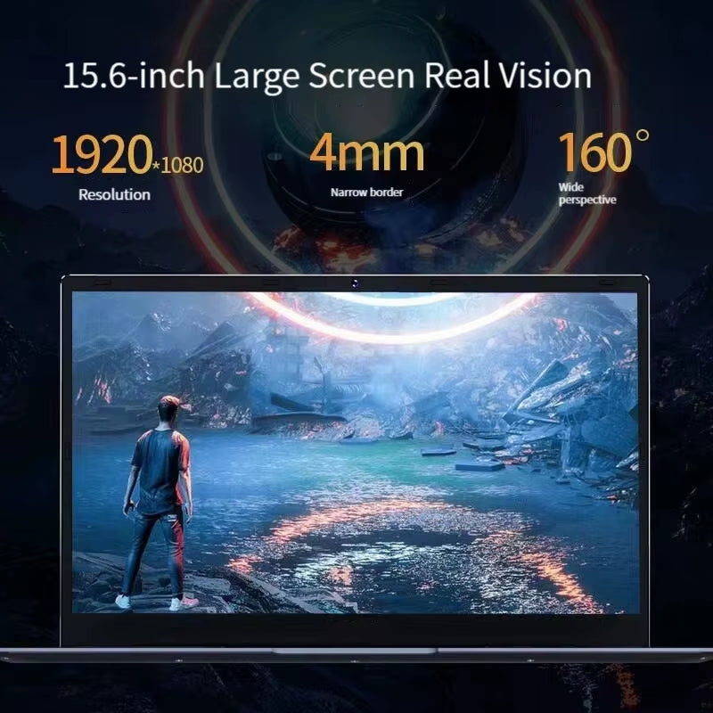 2025 New Ultraslim Dedicated Gaming Laptop 15.6 Inch Intel Core I7-1260+Mx550 4Gvideo RAM Fingerprint Office Notebook