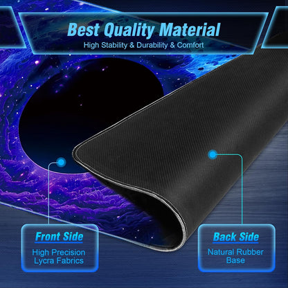 Black Hole XXL Gaming Mouse Pad — 31.5 × 11.8 in