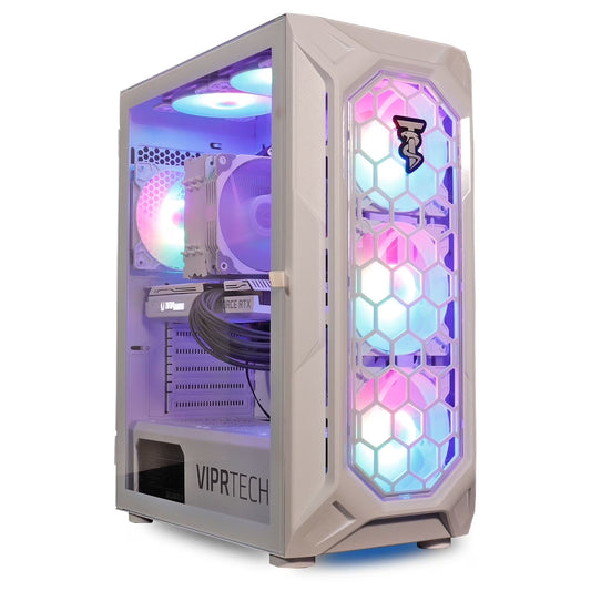 Rebel 3.0 Gaming PC - AMD Ryzen 7 (4.1Ghz), RTX 3060 12GB, 16GB DDR4, 512GB SSD, Arctic White