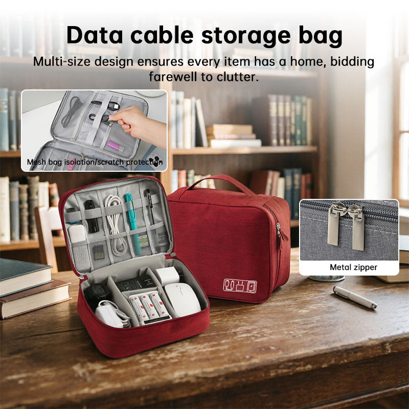 Layered Travel Tech Organizer