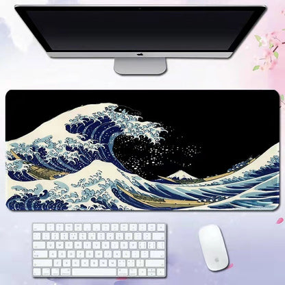 Wave Pattern Desk Mat