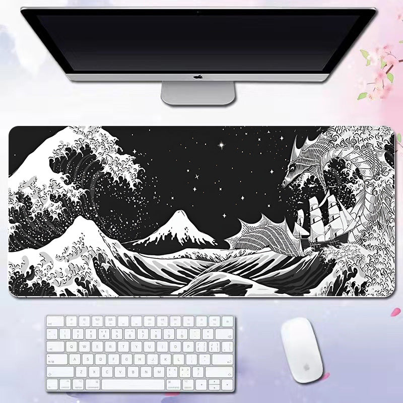 Wave Pattern Desk Mat