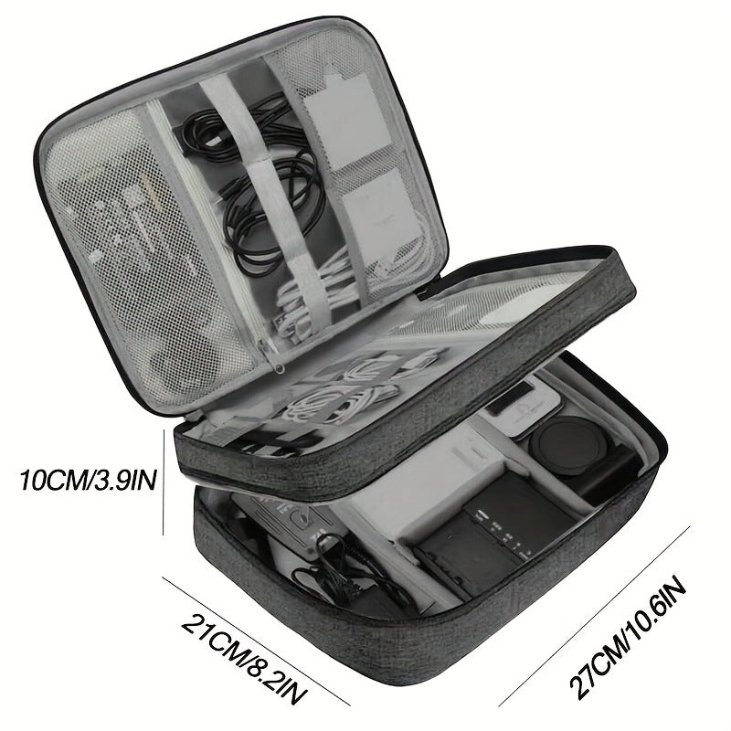 Layered Travel Tech Organizer
