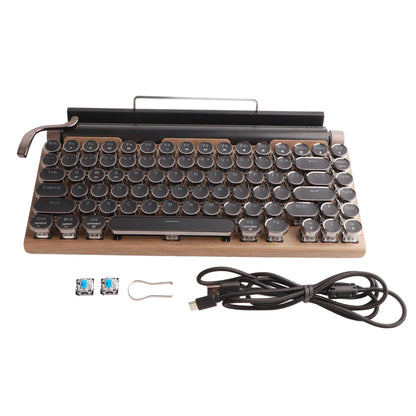 Retro Typewriter Mechanical Keyboard — 83 Keys