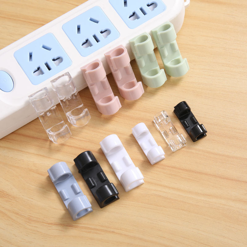 Self-Adhesive Cable Clips — 20-Pack