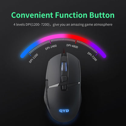 CYD C309 RGB Gaming Mouse — 7 Programmable Buttons