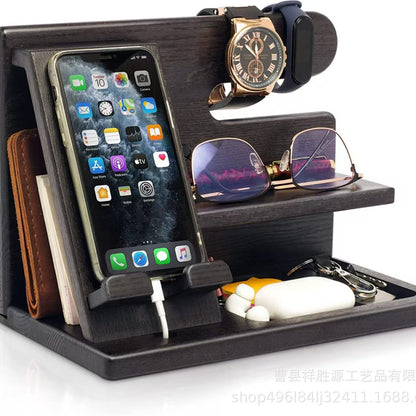 Wooden Desk Dock & Organizer