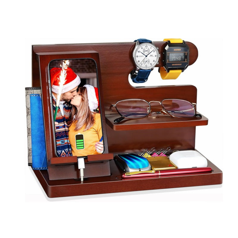 Wooden Desk Dock & Organizer