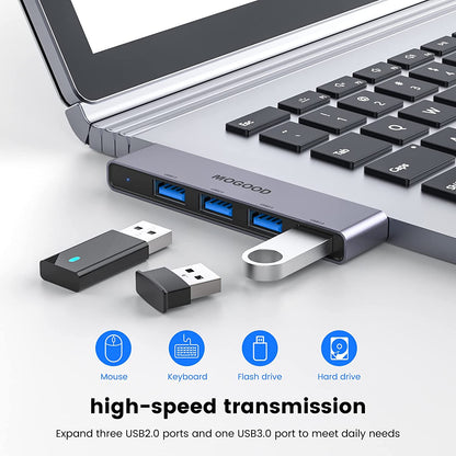 Ultra-Slim USB Hub — Left-Side Version