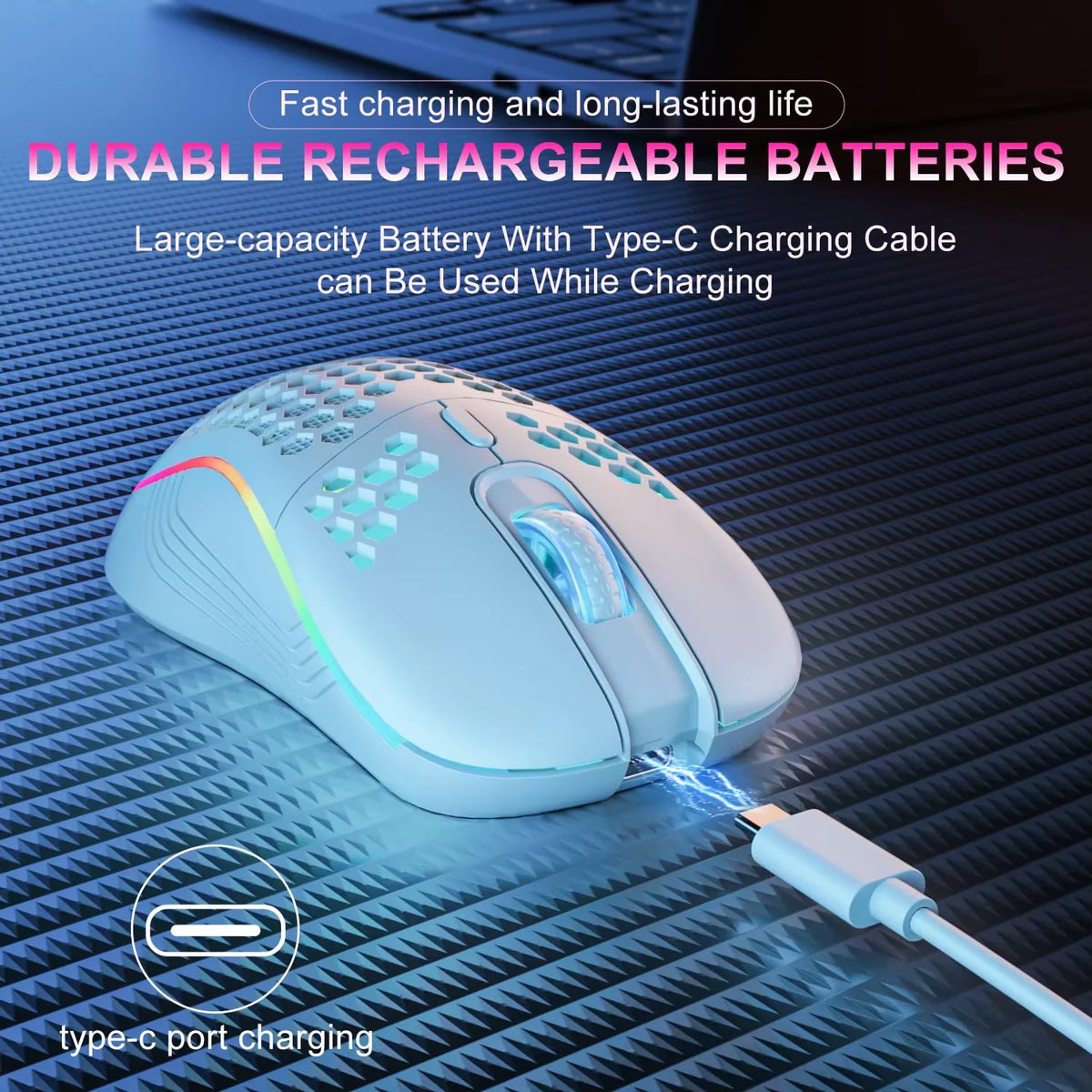 Rechargeable RGB Wireless Gaming Mouse