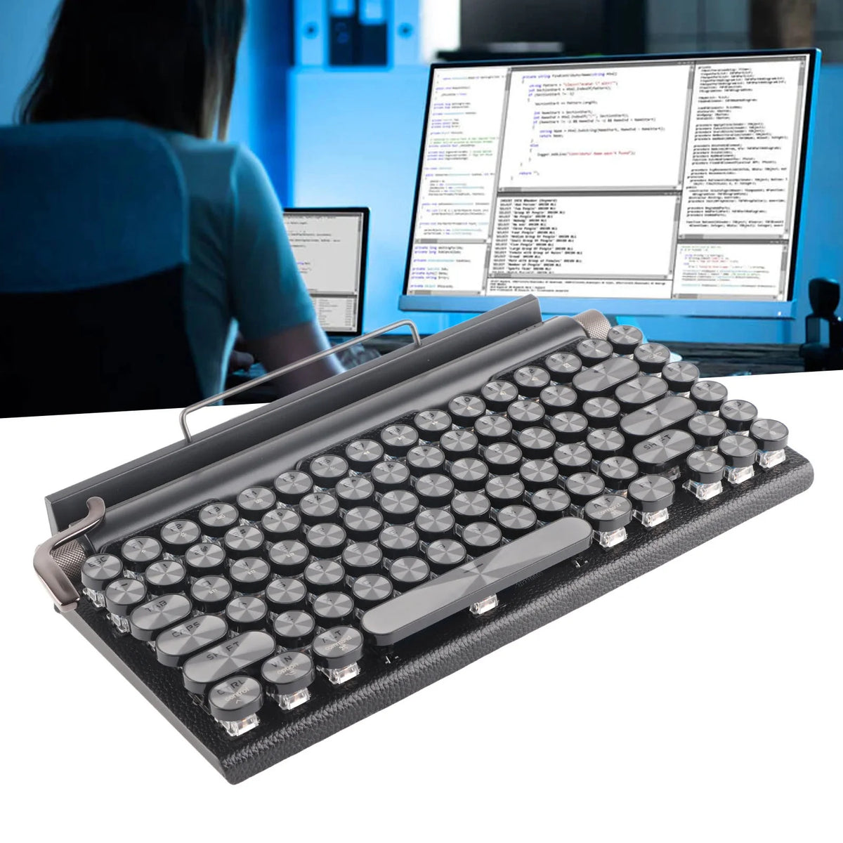 Retro Typewriter Mechanical Keyboard — 83 Keys