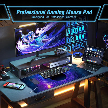 Black Hole XXL Gaming Mouse Pad — 31.5 × 11.8 in