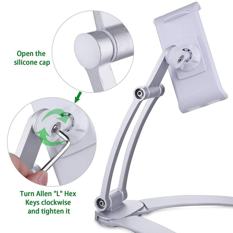 Adjustable Desk & Wall Tablet Stand