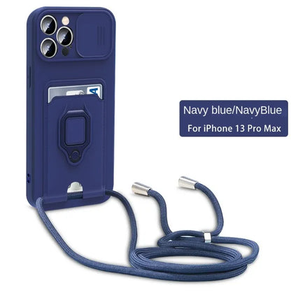 Crossbody Ring-Stand Case for iPhone