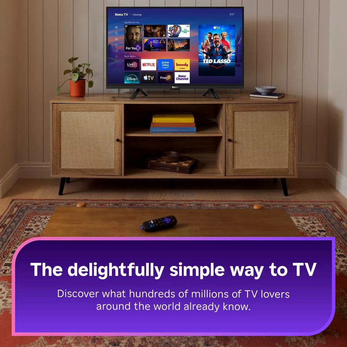 Roku 40" Select Series 1080P Full HD Smart Roku TV with Voice Remote Streaming Live Local News, Sports, & Movies