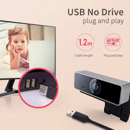 Full HD 1080p USB Webcam with Microphone