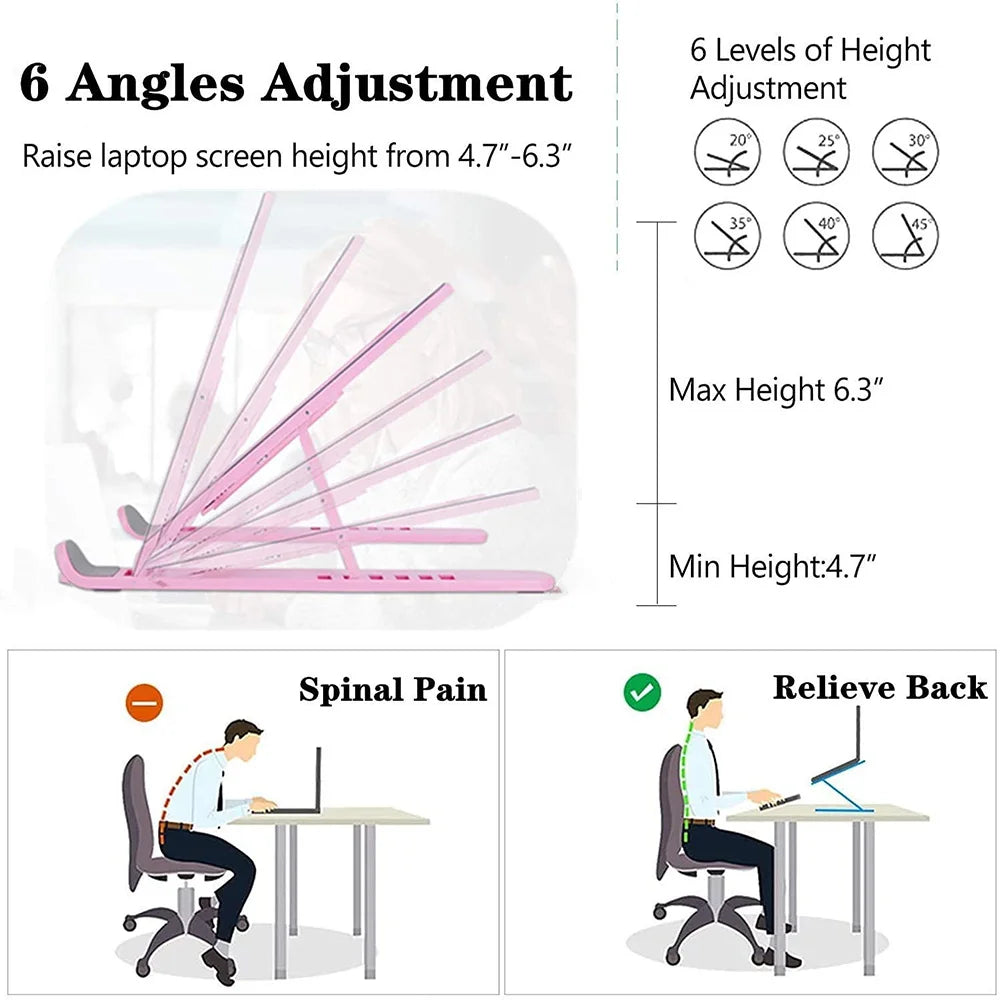 Foldable Adjustable Laptop & Tablet Stand