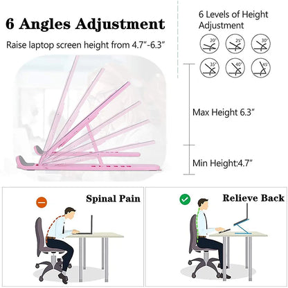 Foldable Adjustable Laptop & Tablet Stand