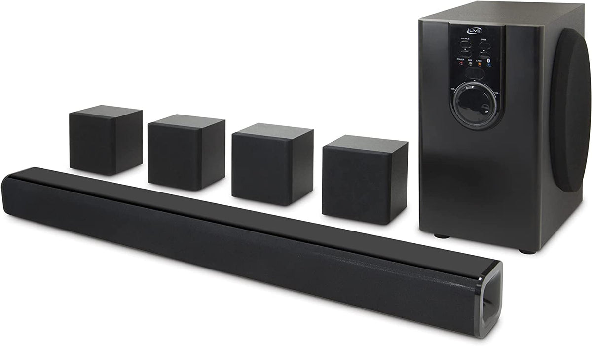 Barra De Sonido Para TV Altavoces Con Subwoofer Bluetooth Cine Teatro En Casa