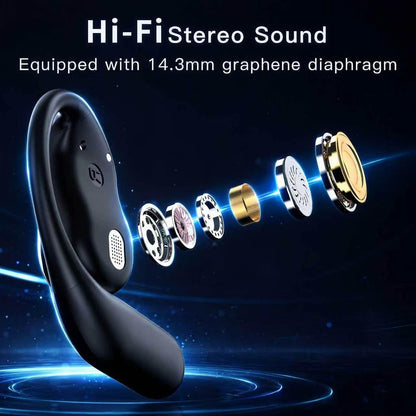 Hsility Wireless Sport Earbuds — Ear Hooks & Charging Case
