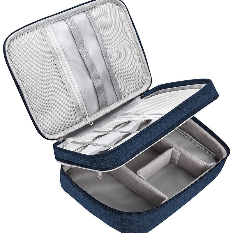 Layered Travel Tech Organizer