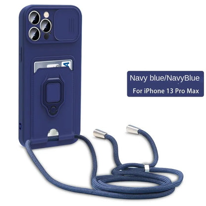 Crossbody Ring-Stand Case for iPhone