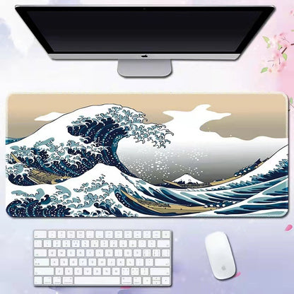Wave Pattern Desk Mat