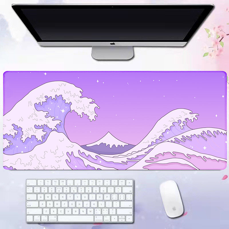Wave Pattern Desk Mat