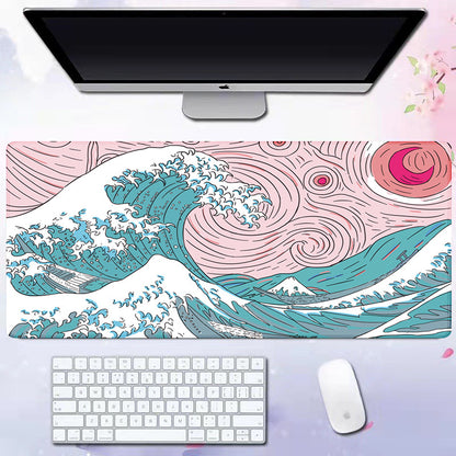 Wave Pattern Desk Mat
