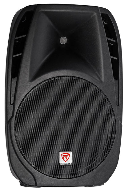 RPG2X15 Package PA System Mixer/Amp+15" Speakers+Stands+Mics+Bluetooth