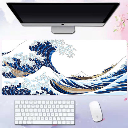 Wave Pattern Desk Mat