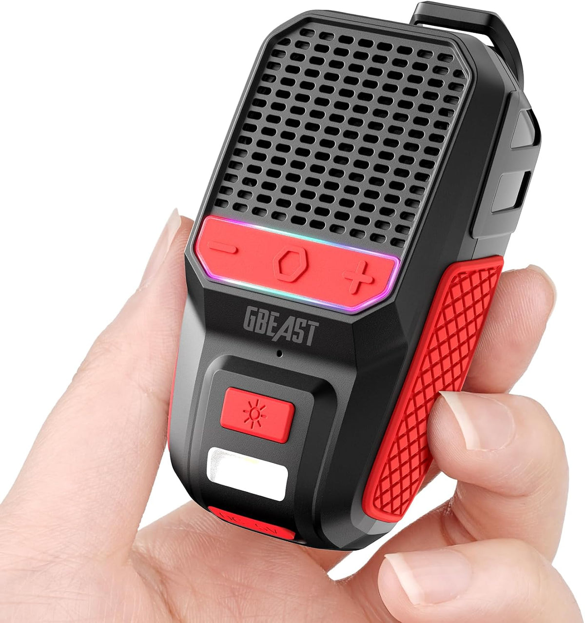 GBEAST Wearable Clip-On Bluetooth Speaker — Red