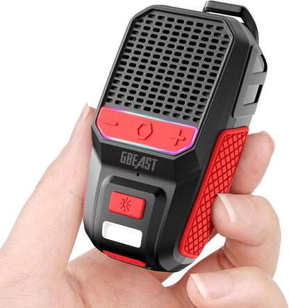 GBEAST Wearable Clip-On Bluetooth Speaker — Red