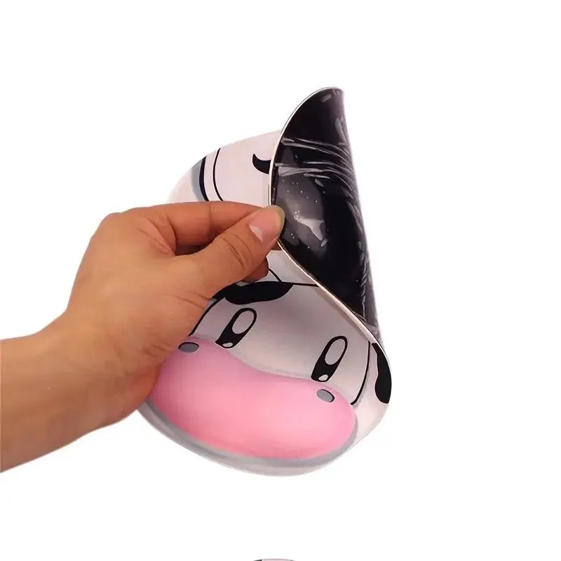 Patterned Silicone Wrist-Rest Mouse Pad
