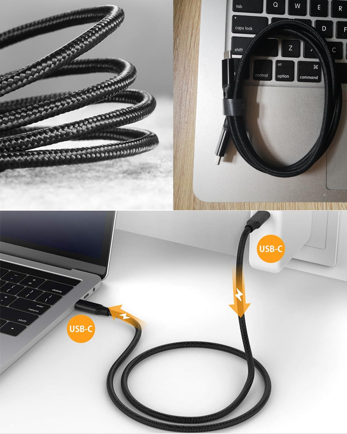 Elfesoul USB-C Cable — 100W, 20Gbps, 1.65 ft