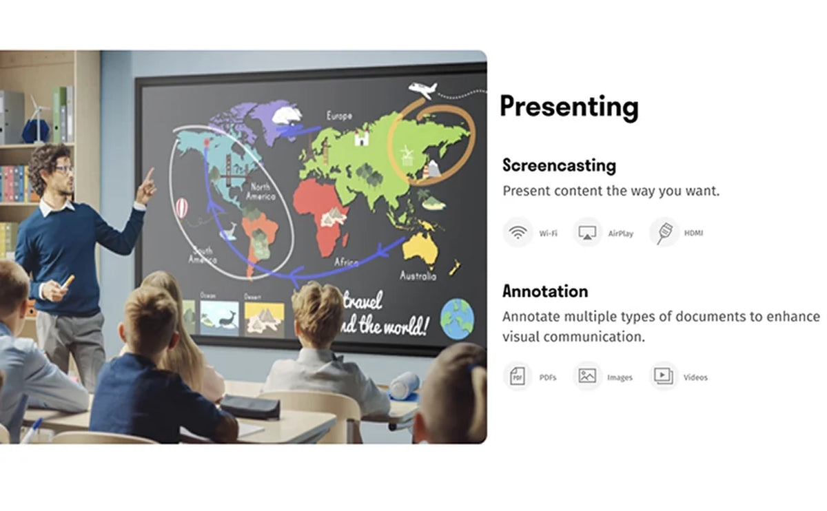65 Inches Smart Interactive Touchscreen Whiteboard Video for Conference Business