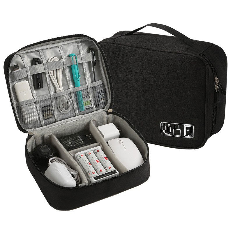 Layered Travel Tech Organizer