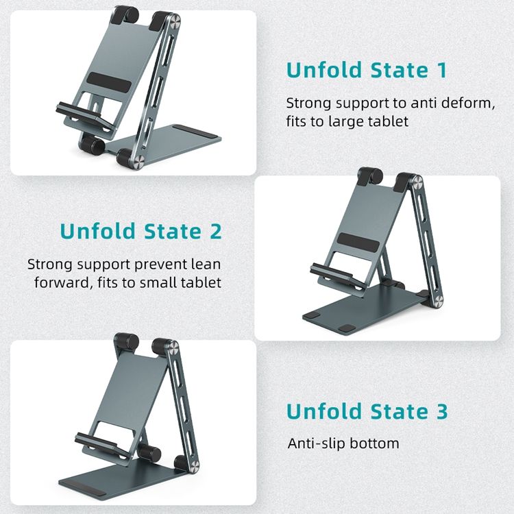 Aluminum Folding Phone & Tablet Stand