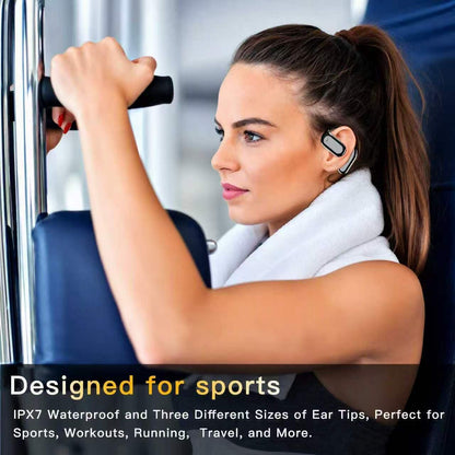 Hsility Wireless Sport Earbuds — Ear Hooks & Charging Case