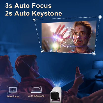 K2 Projector Built-In Battery LED Home Theater Free-Style for Samsung Xiaomi IOS Android Phone 720P Outdoor 1080P 4K