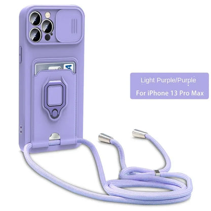 Crossbody Ring-Stand Case for iPhone