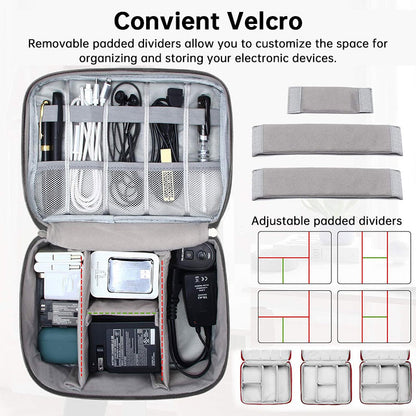 Layered Travel Tech Organizer