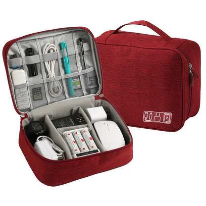 Layered Travel Tech Organizer