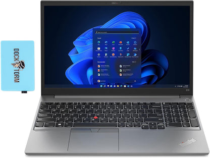 2021 Thinkpad E15 Gen 2 15.6" FHD Display Business Laptop (Intel I5-1235U 4-Core, 8GB RAM, 256GB SSD, Intel Iris Xe, Wifi 6, BT 5.2, Integrated Webcam, Win10P) W/Hub