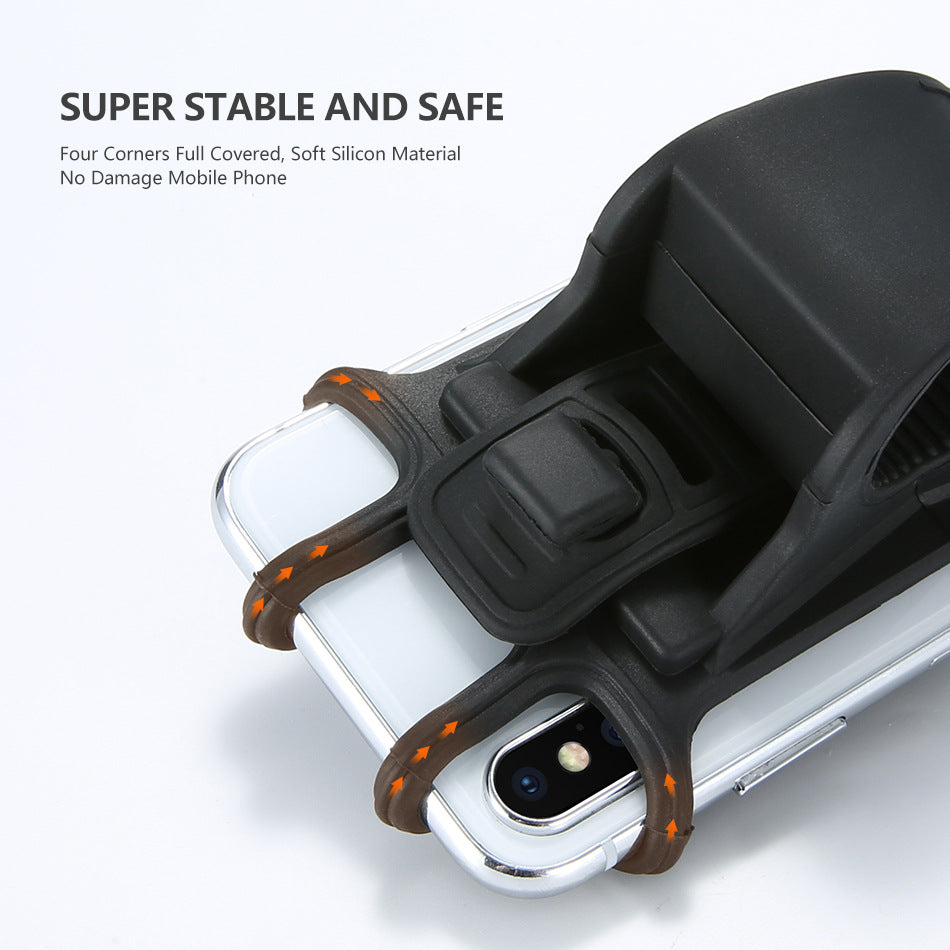Silicone Strap-On Bicycle Phone Holder