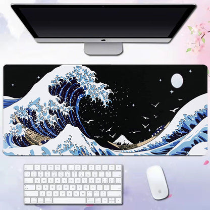 Wave Pattern Desk Mat
