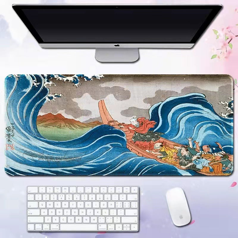 Wave Pattern Desk Mat